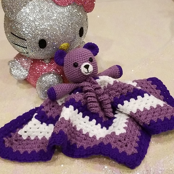 💖HOST PICK💖 Crochet Lovey Teddy Bear Blanket - Picture 10 of 12